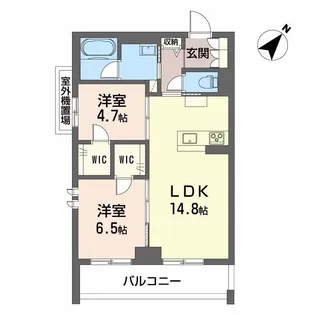 CLASSEUM連坊II【3階】の間取り