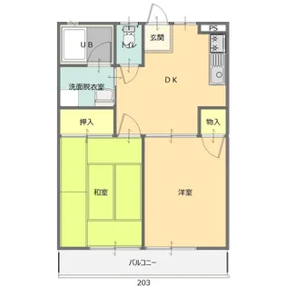 クイーンハイツサイトウ【1階】の間取り