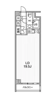 六本木デュープレックスエムズ【2階】の間取り
