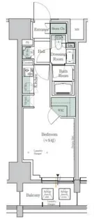 ワンルーフレジデンス田町【3階】の間取り