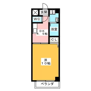 メゾン田代本通【3階】の間取り
