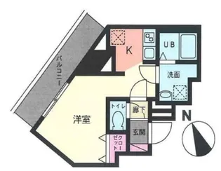 ラクエール旗の台【2階】の間取り
