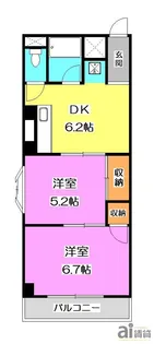 メゾンヴァンテアン【3階】の間取り