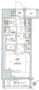 ハーモニーレジデンス大森山王【15階】の間取り