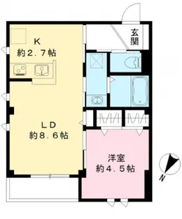 東京都品川区豊町4【マンション】の間取り