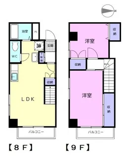 シティアーク北新の間取り