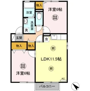 アルス明石台 H【2階】の間取り