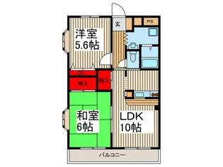 エンブレム壱番館【2階】の間取り