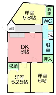 アールズコート【1階】の間取り