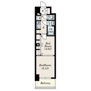 S-RESIDENCE六番町【4階】の間取り
