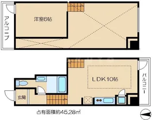 ベルニーニ南森町【1階】の間取り