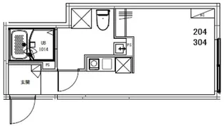 オアシス五反野レジデンス【3階】の間取り