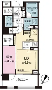 ヴィークコート代々木参宮橋【3階】の間取り