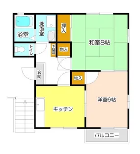 コーポ金子G棟【2階】の間取り
