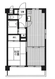 グランティグル勝どき【5階】の間取り