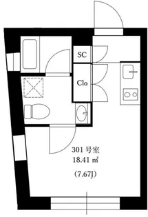 FARE西新宿V【3階】の間取り