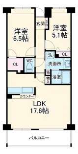 エレガント日吉【4階】の間取り