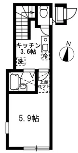 WITH池上【2階】の間取り
