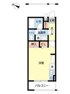 プレジャーコーポ五日市駅前【1階】の間取り