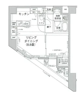 東京都墨田区八広2【マンション】の間取り