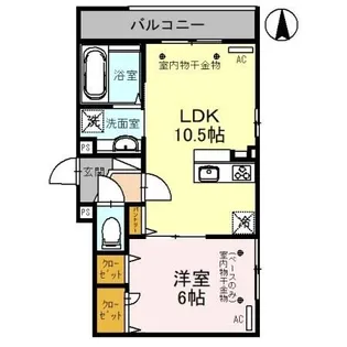 D-residence藤江II【2階】の間取り