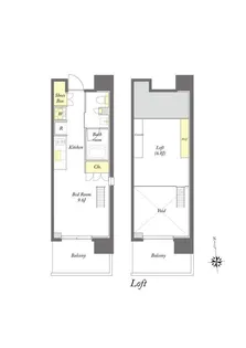 プライムメゾン早稲田通り【9階】の間取り