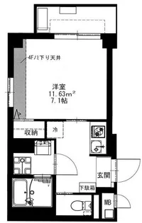 b’CASA町田SQUARE【4階】の間取り
