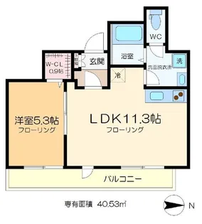 テラス オリーヴ【4階】の間取り