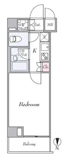 ルーブル西蒲田弐番館【7階】の間取り