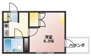 AXAリバーサイド新庄【2階】の間取り
