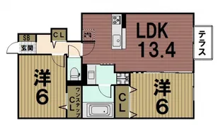 リジェール【1階】の間取り