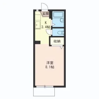 ヴィラNーA【1階】の間取り