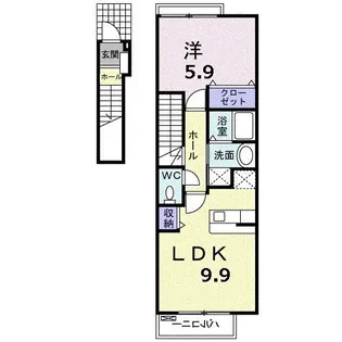 ベル・グラース【2階】の間取り