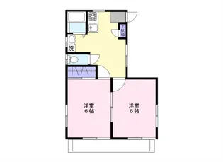 レジデンス所沢【2階】の間取り