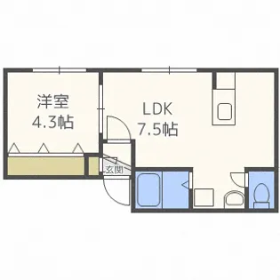 アイビーパレス34【2階】の間取り