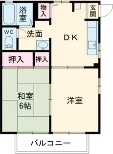 メゾンかわばたII【1階】の間取り