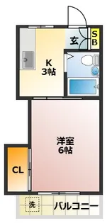 ミラクルハイツ【2階】の間取り