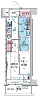 GENOVIA西新井【6階】の間取り