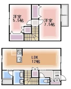 カーサミツルギの間取り
