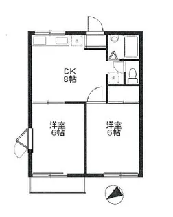 メゾン・マドレーヌ【2階】の間取り