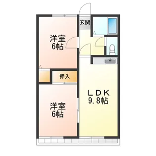 メモリーハイムB【2階】の間取り