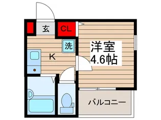 メルディア柴又B【1階】の間取り