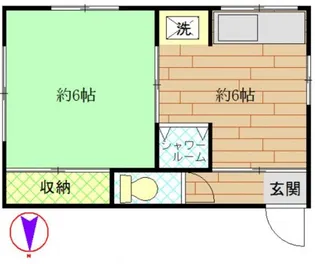 三峰荘【2階】の間取り