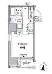 グランディオール広尾テラス【2階】の間取り