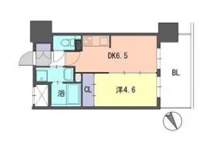 F・PARC GRANDMARK天神【12階】の間取り