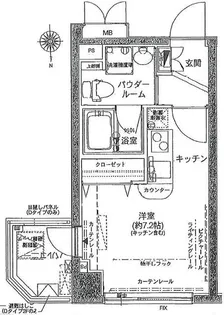 アデッソ目黒東山【2階】の間取り