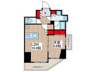 メインステージ東向島II【9階】の間取り
