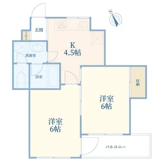 メゾンエスペランス【5階】の間取り
