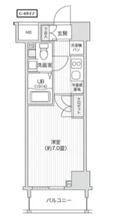 レジディア笹塚II【3階】の間取り