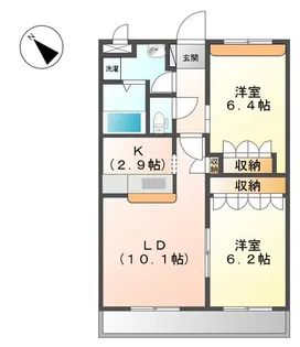 コーポ サカシタ【1階】の間取り